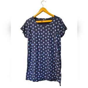 Floral Blue Women's Pajama Nightgown